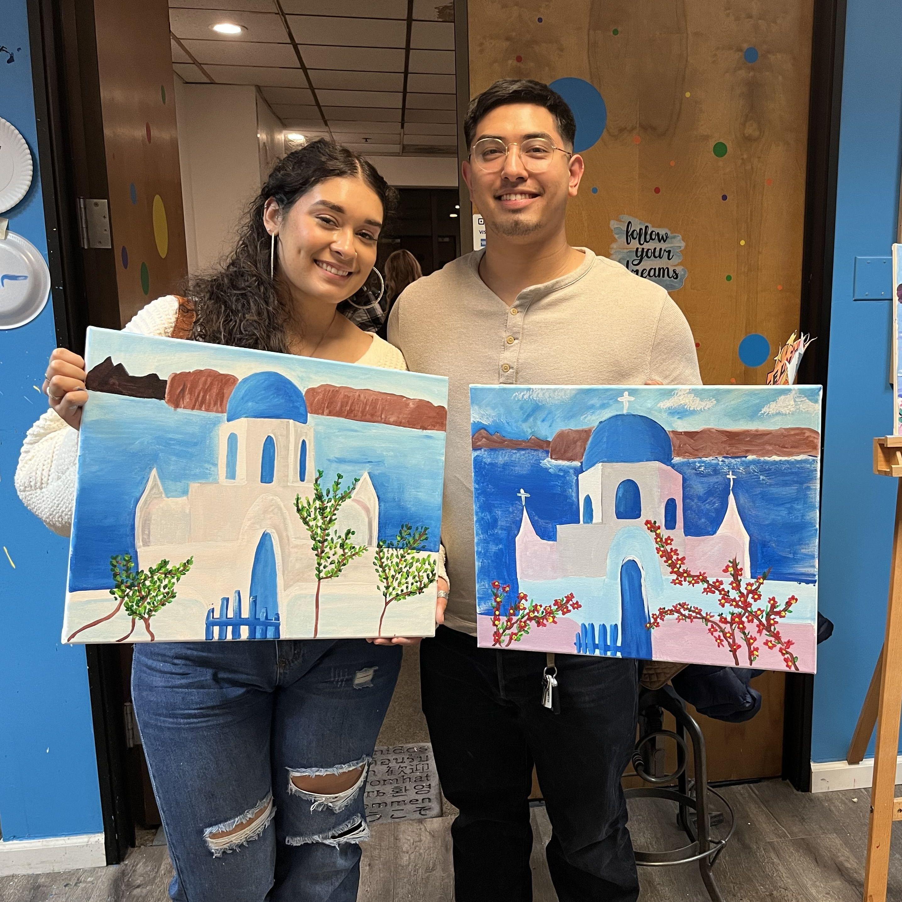 Jay planned our first “paint and sip” date where we got to an abandoned warehouse and thought we would get murdered… it was a fun night and we got some cute paintings out of it
~Random Building , Sac~