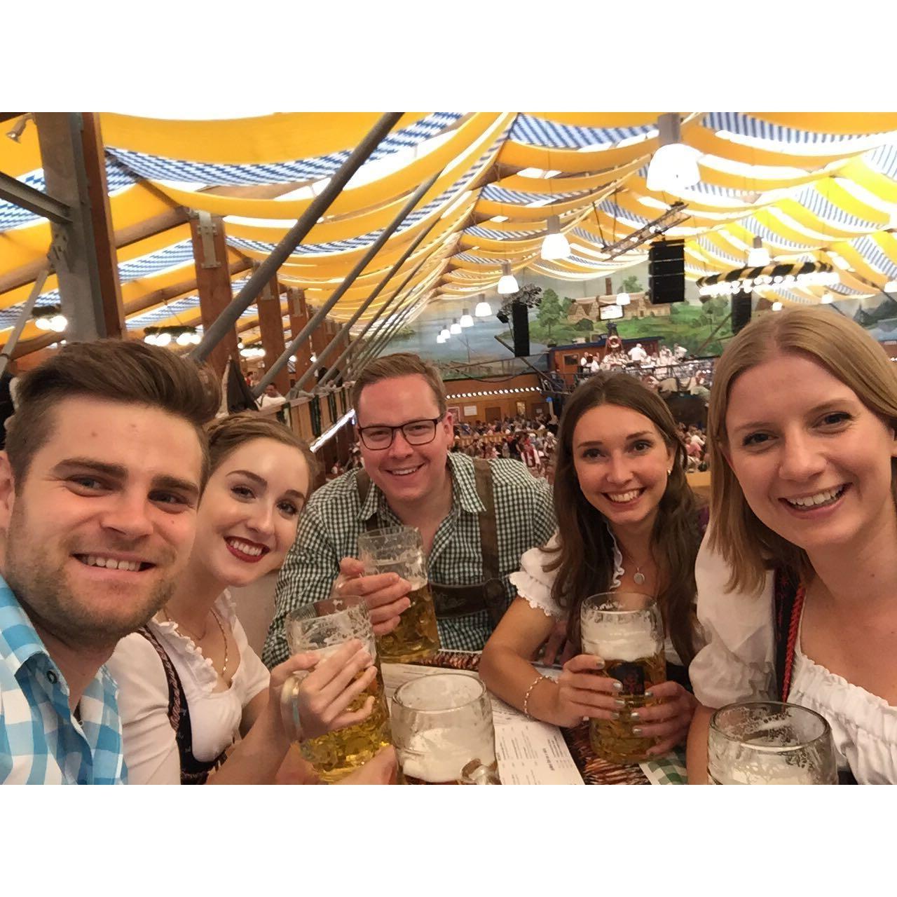 My first trip to Europe to visit Markus! We traveled to Munich for Oktoberfest with friends.