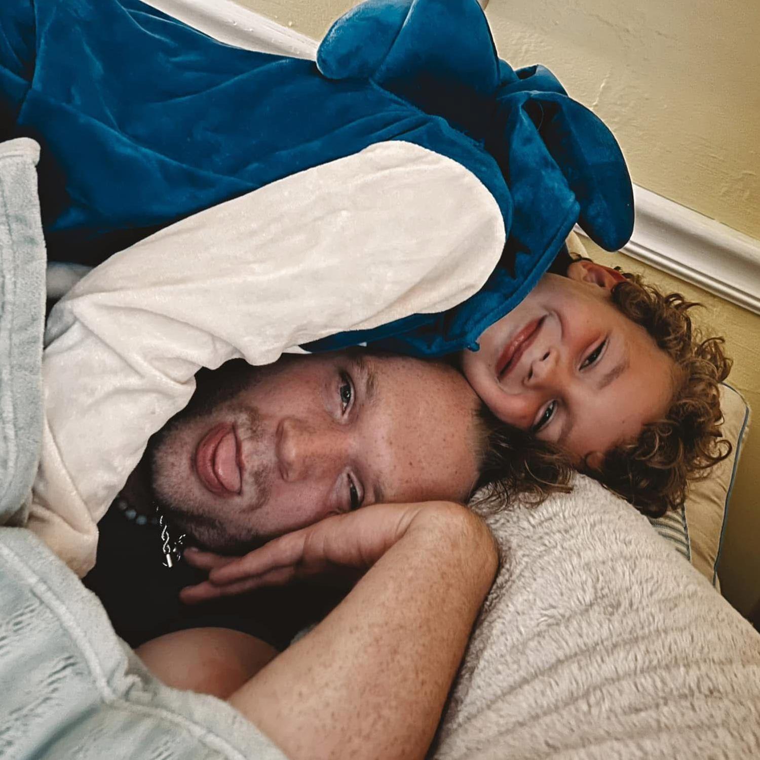 Soaking up all the snuggles!
