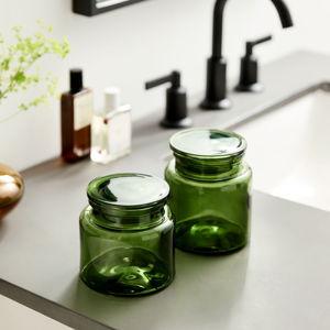 Apothecary Small and Large Canisters Green (Set of 2)