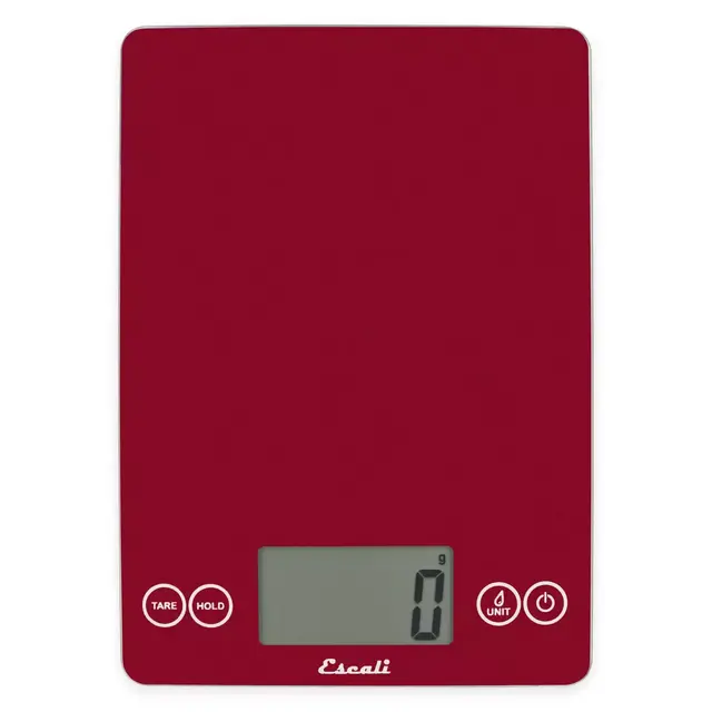 Escali® Arti Metallic Glass Digital Food Scale in Red