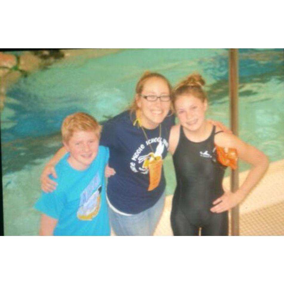 A quick swim meet picture with our favorite coach! We had no idea who each other were.