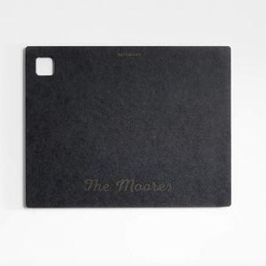 11.5" x 9" Epicurean Modern Black Paper Composite Cutting Board, Slate Color | Crate & Barrel