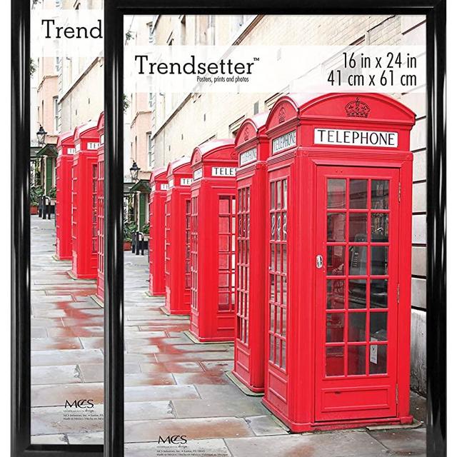MCS 65687 , Black, 16 x 24 Inch Trendsetter Poster Frame, 2-Pack, 16 x 24