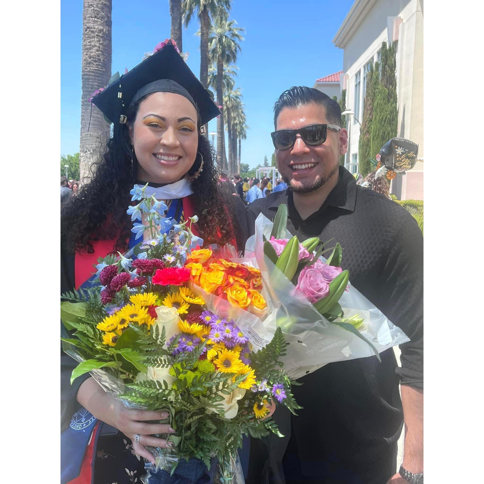 At my Master's graduation ceremony