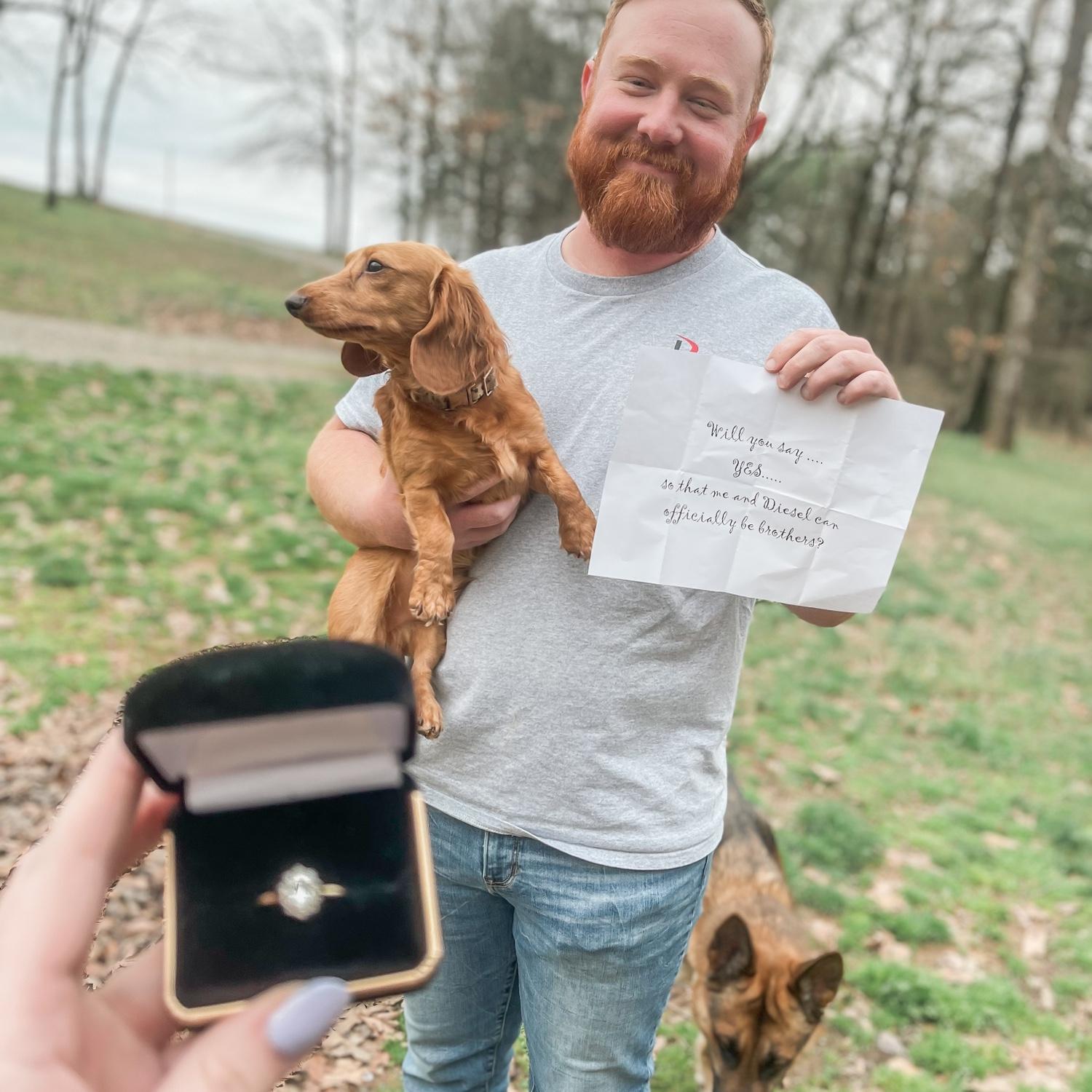 When he proposed!