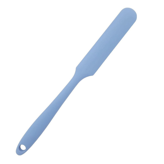 Handy Housewares 9.5" Long Silicone Spatula Spreader, Bowl or Jar Scraper, Great for Spreading Frosting or Icing on Cakes Pastel Blue 1-pack