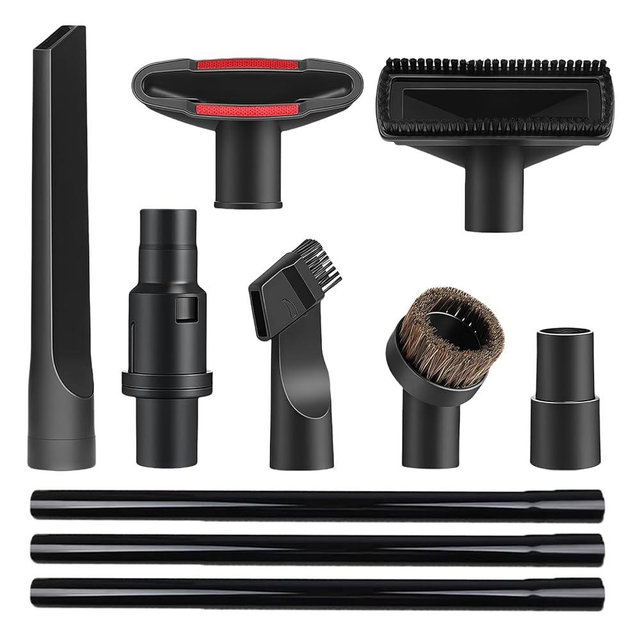 10 Pcs Vacuum Attachments & Brushes for Shark Navigator Lift-Away NV350 NV352 NV355 NV356E & Rotator NV500, Rocket HV301 HV322 HV371 Series Upright Vacuum, 1 1/4" (32mm) Vacuum Accessories Set