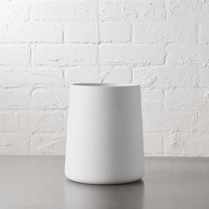 matte white utensil holder