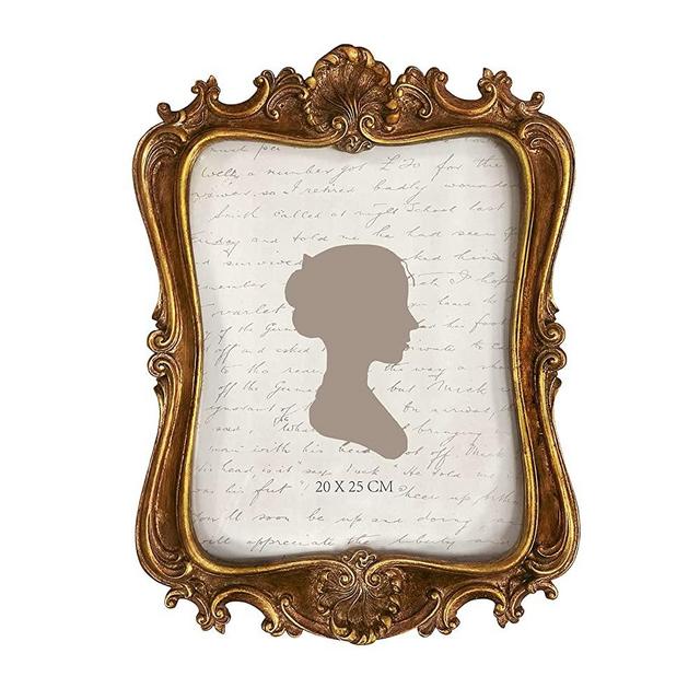 AELS 8x10 Inch Vintage Picture Frame, Elegant Antique Photo Frames with Glass Front, Photo Display, Tabletop Wall Hanging, Gift Ideas