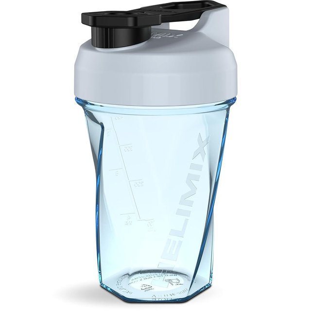 HELIMIX 1.5 Vortex Blender Shaker Bottle Holds upto 28oz | No Blending Ball or Whisk | USA Made | Portable Pre Workout Whey Protein Drink Shaker Cup | Mixes Cocktails Smoothies Shakes | Top Rack Safe