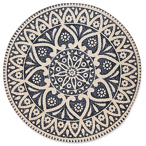 Atrium Round Placemat in Indigo