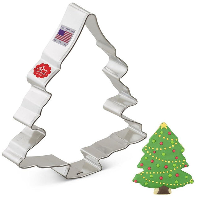 Christmas Tree Cookie Cutter 4", Made in USA by Ann Clark