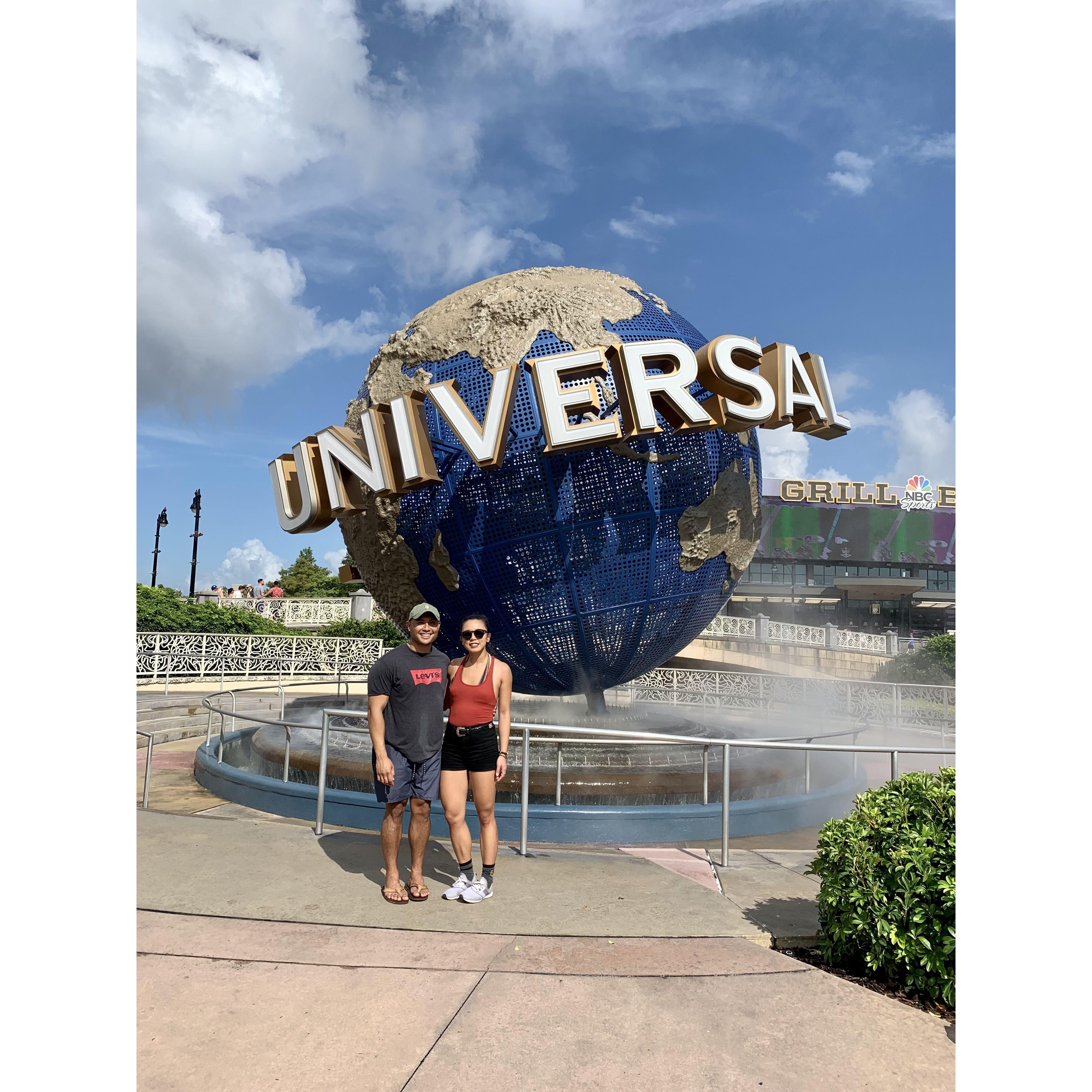 our first time at universal studios. kat is a h u g e harry potter nerd