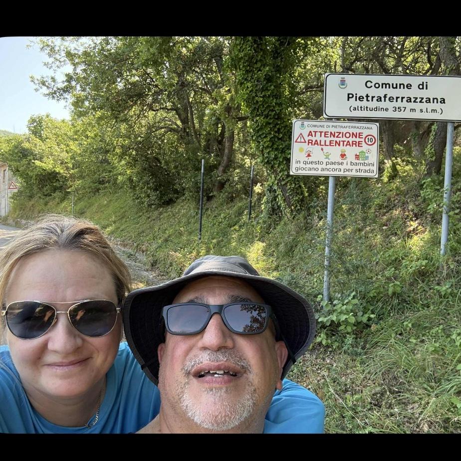 Hanging in the village.