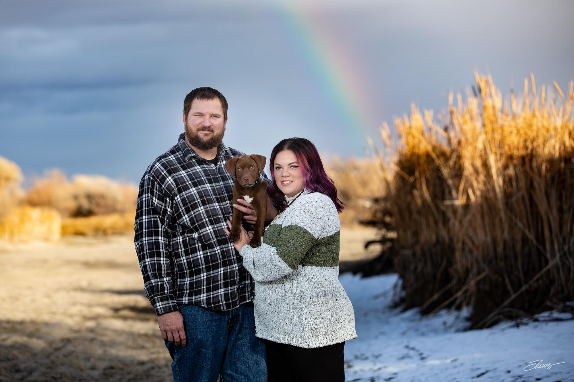 First pictures with Barrett as a puppy