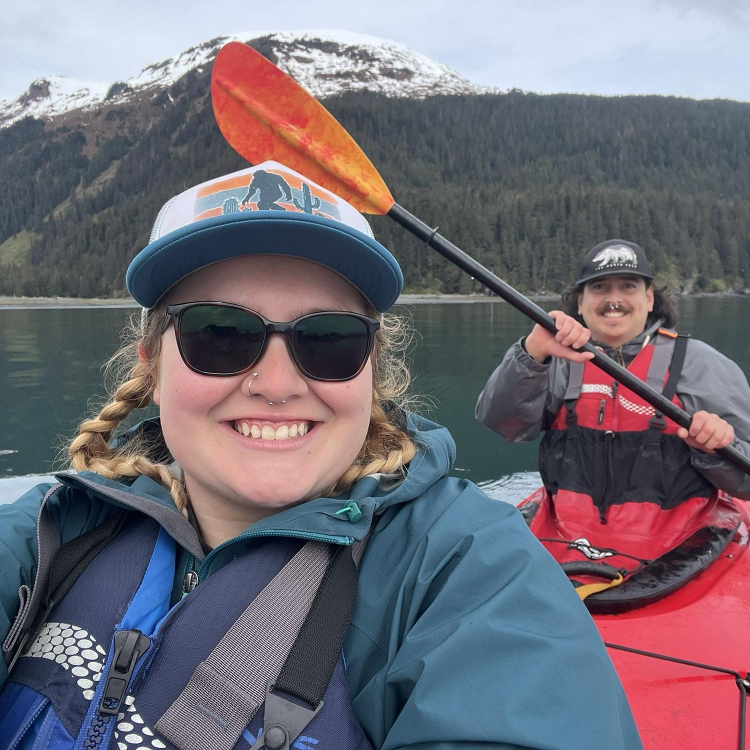 First time sea kayaking in Seward, Alaska.