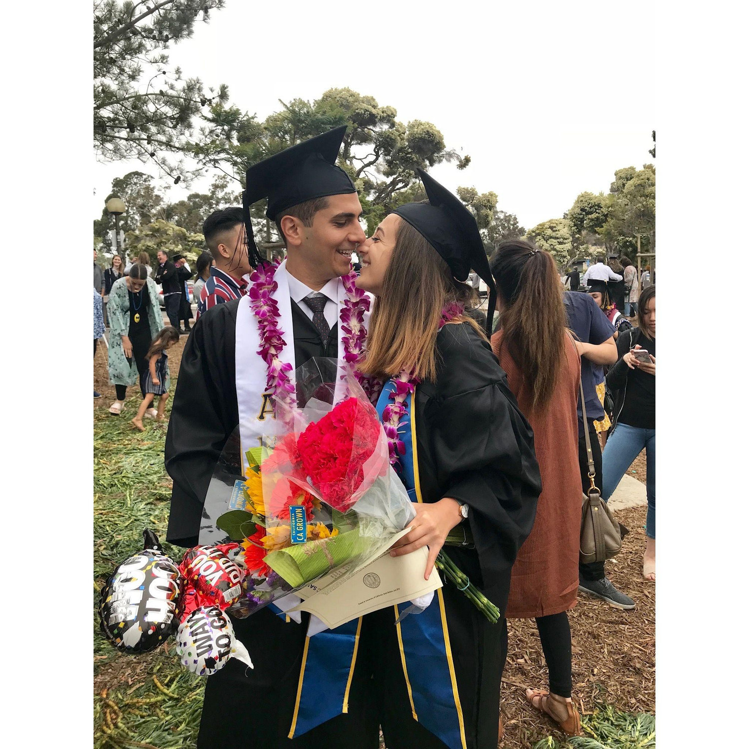 Santa Barbara, 2018 - the last day either of us used our Economics degrees.