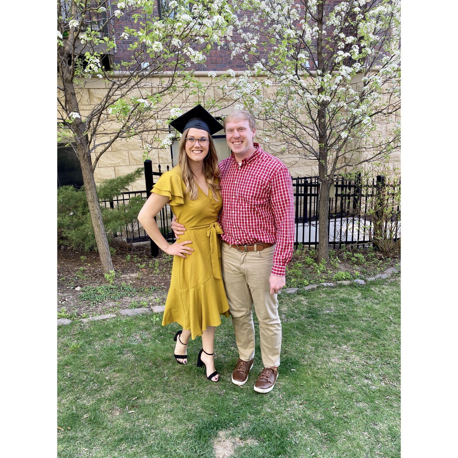 Kimmy's virtual graduation from grad school for Speech Language Pathology in 2020 (right in the middle of COVID).