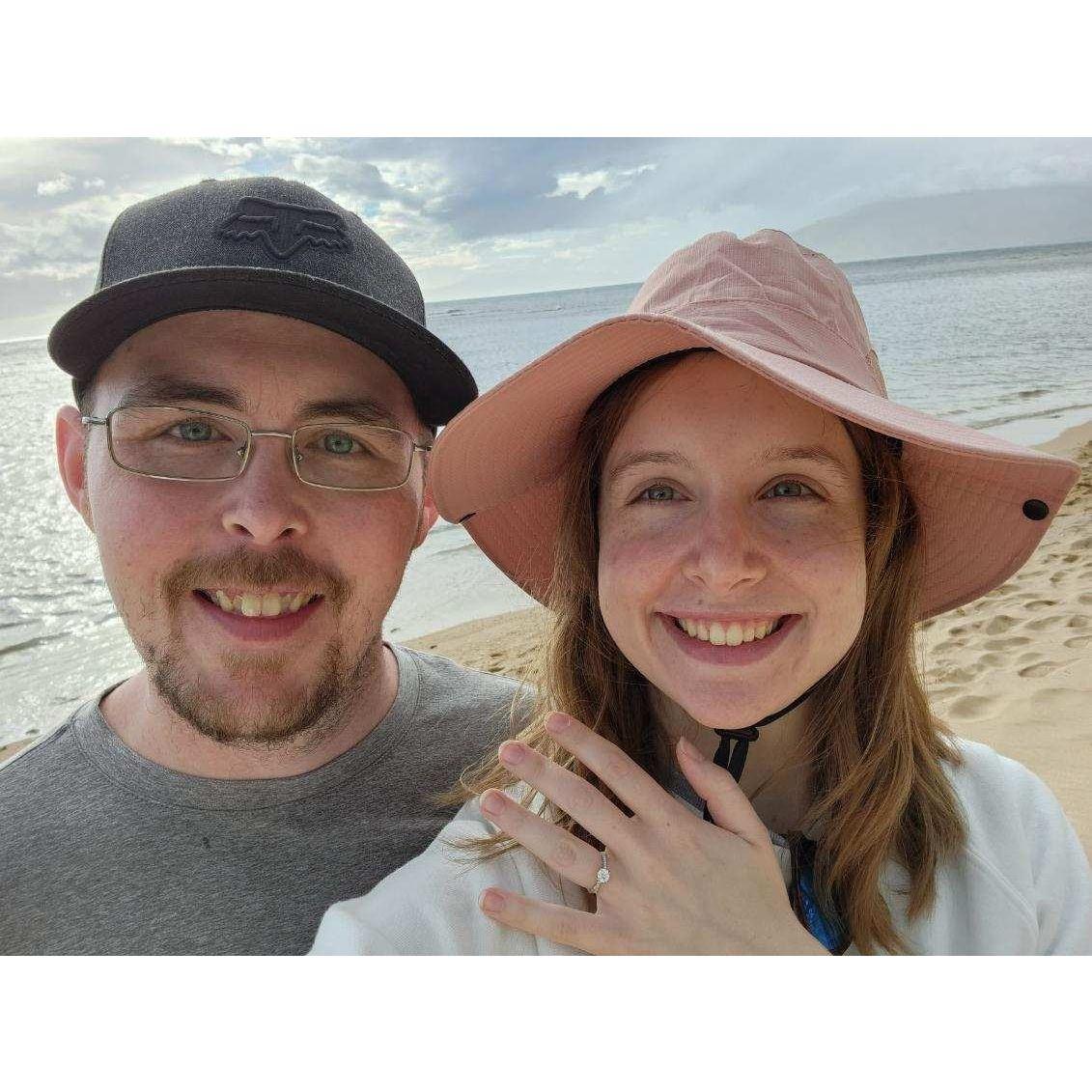 We were so lucky to be able to get engaged in Maui on February 27, 2023.