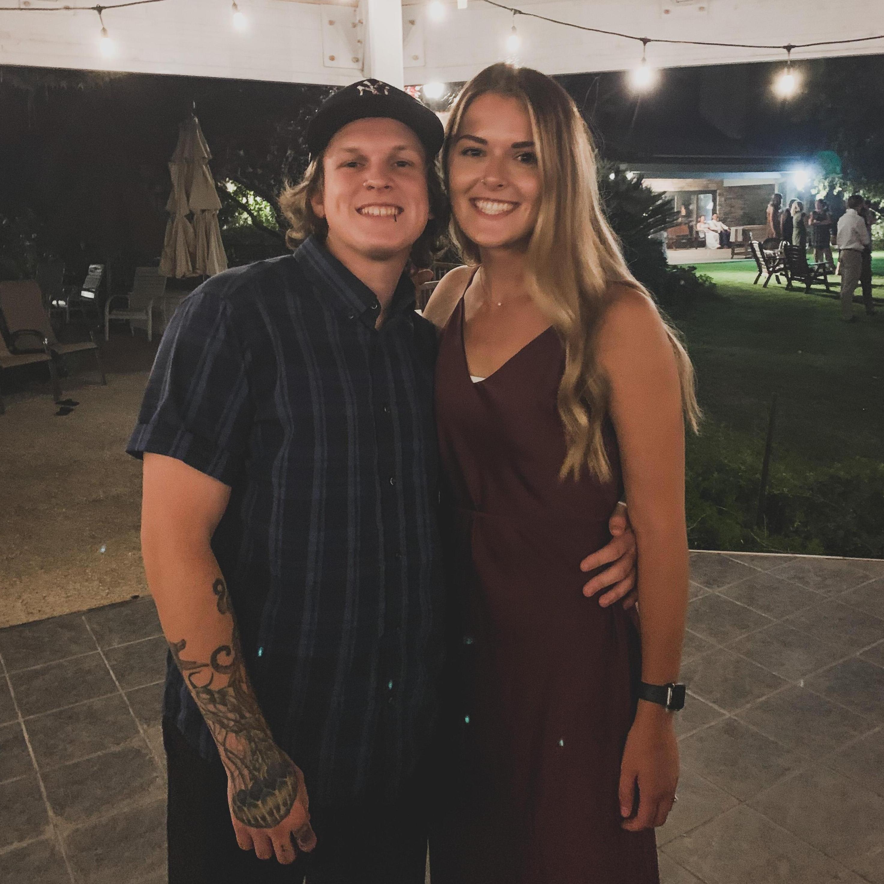 The first wedding we attended together!
