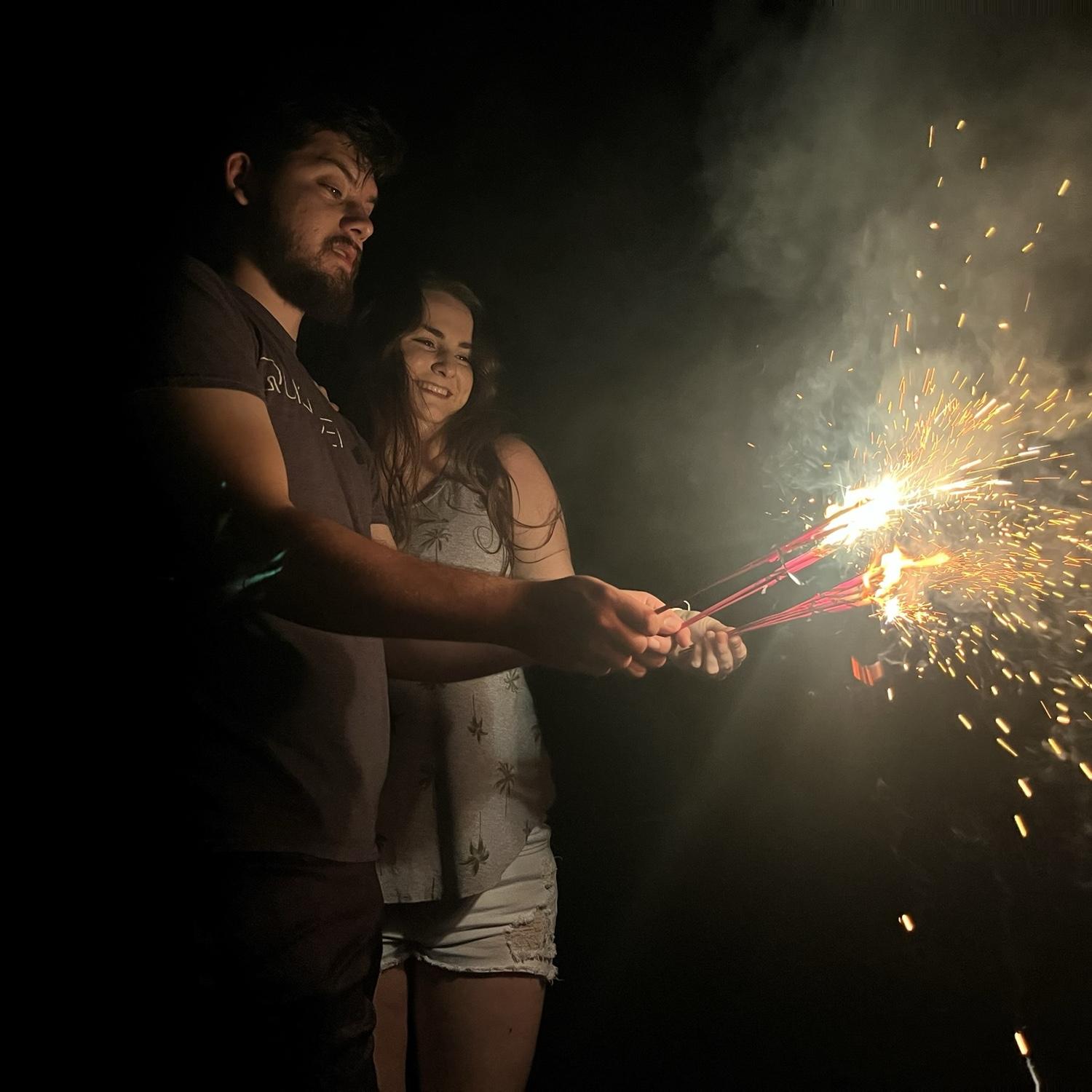 Our love took off like fireworks this summer!