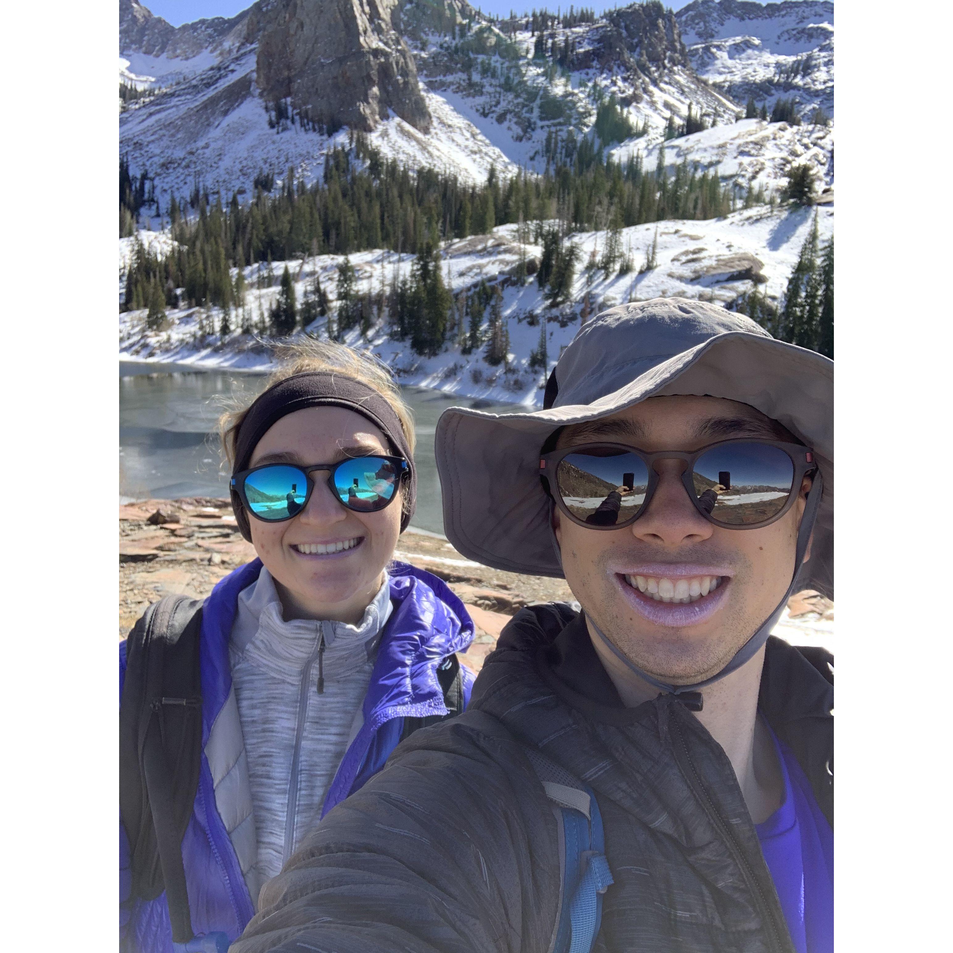 Hiking to Lake Blanche in October 2020
