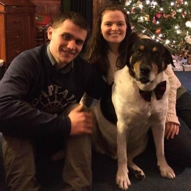 First Christmas with our dog Chipper!