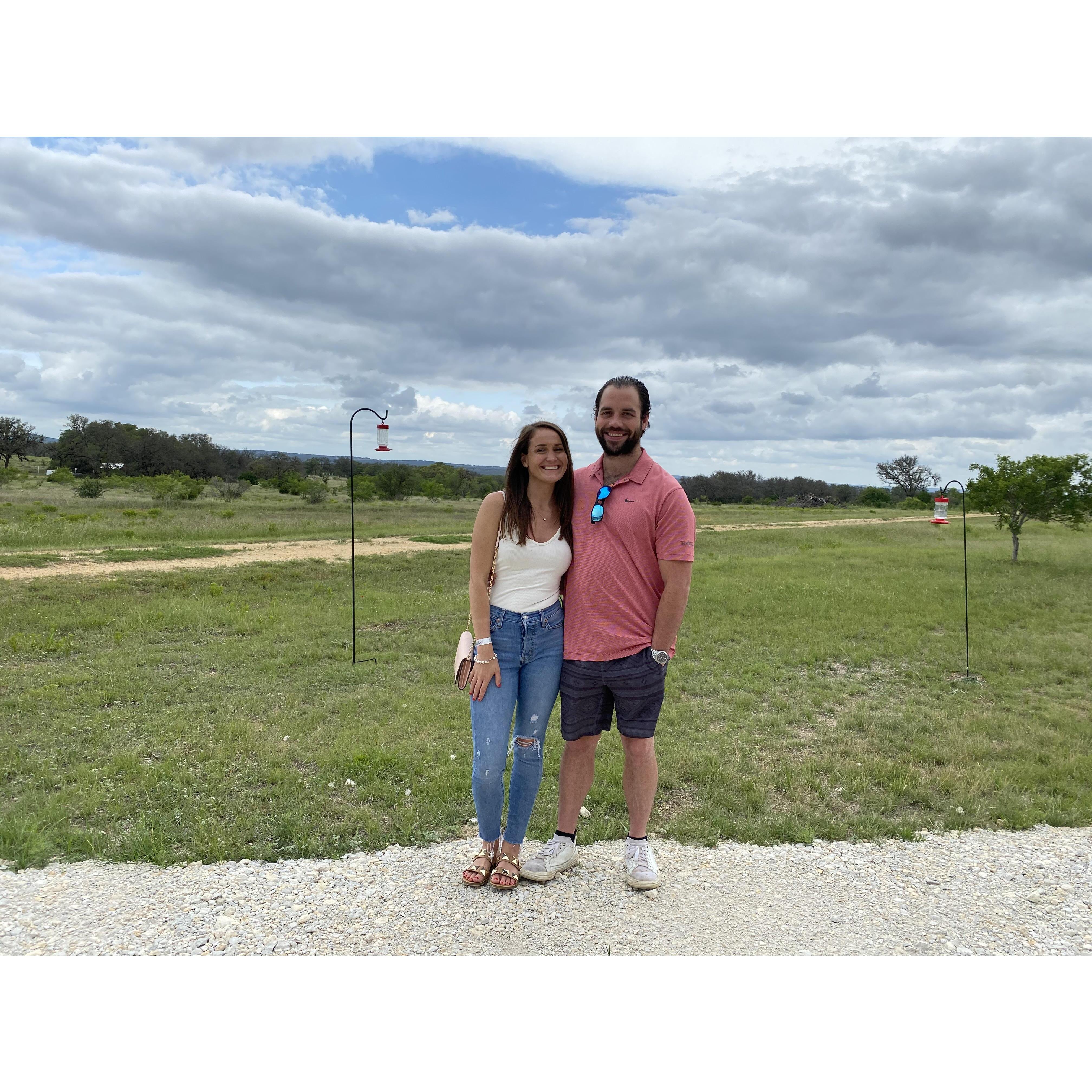 Wine tasting in Fredericksburg, TX
