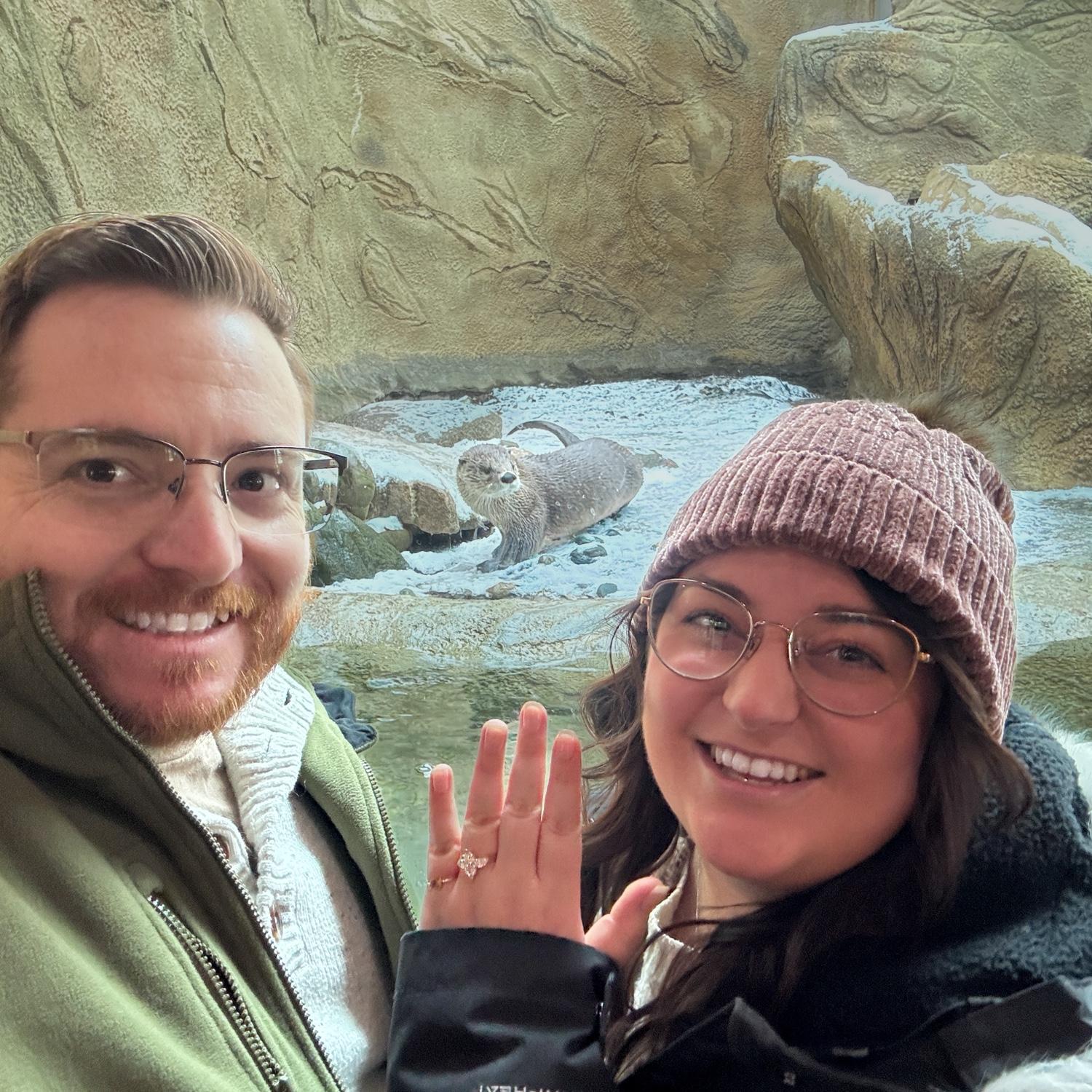 December 31, 2025 // He popped the question in front of the otters!