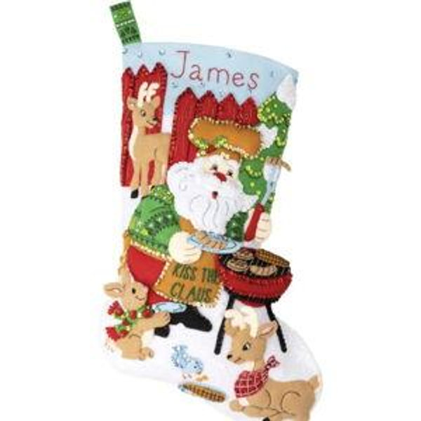 Grilling Santa Bucilla Stocking Kit (for Ryan)