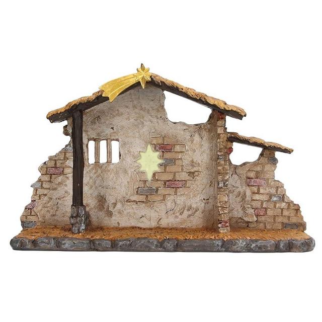 Nativity Scene, Nativity Scene Fine Vivid Details Christmas Manger Shed Statue, for Holiday Desktop Decoration Gifts for People who Love