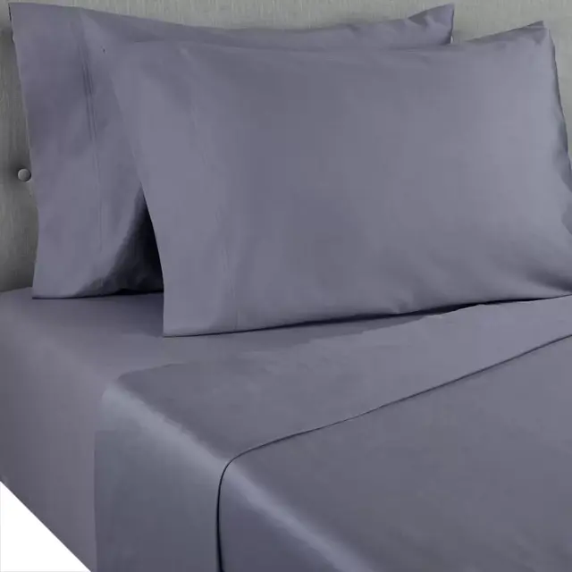 Nestwell™ Cotton Sateen 400-Thread-Count Full Flat Sheet in Folkstone Grey