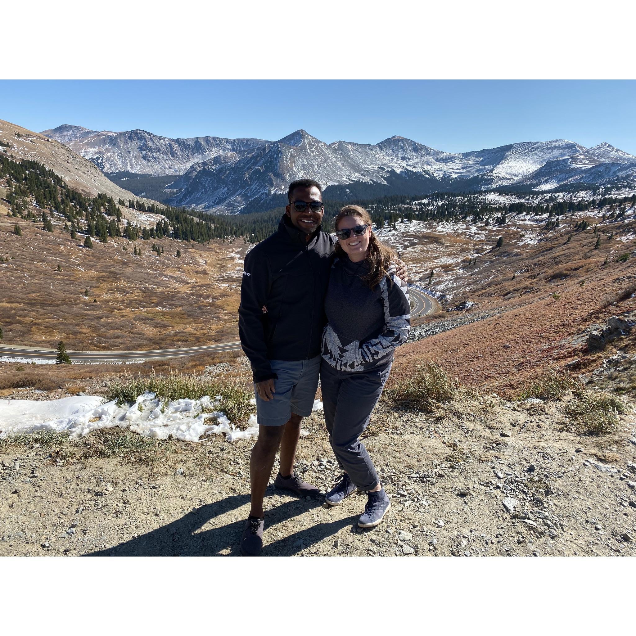Cottonwood pass on our way to Crested Butte with Mom, Dad and Laura!