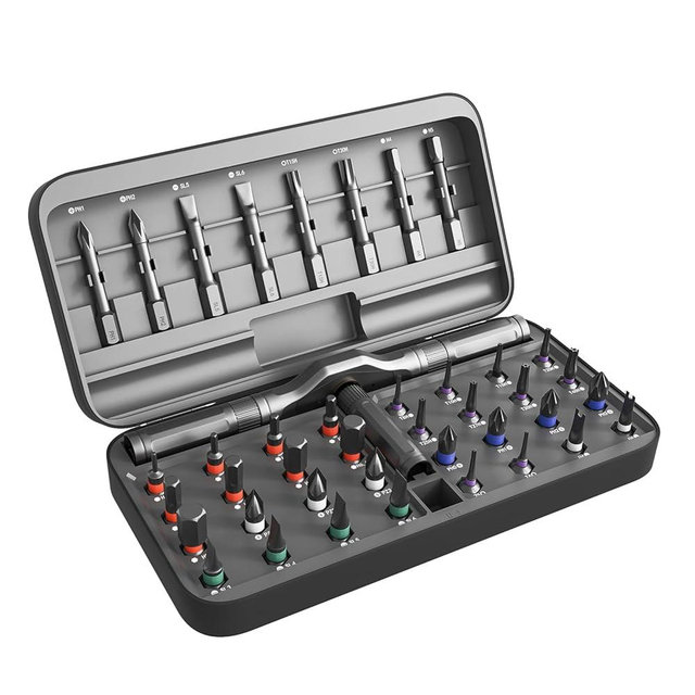 ApexSelect 42 in 1 Magnetic Ratchet Screwdriver Set - Includes Allen Wrenches Sets, for Ring Doorbell/Camera Screwdriver,Home Repair,Electronic & DIY | S2 Alloy Steel with Storage Case.