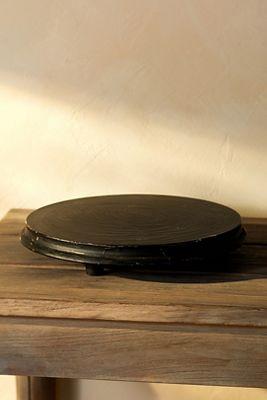 Distressed Wood Riser, Round
