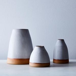 Handthrown Dipped Ceramic Vase