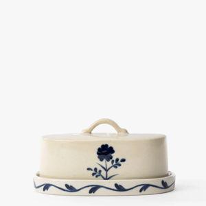 Mary Hand-Painted Butter Dish