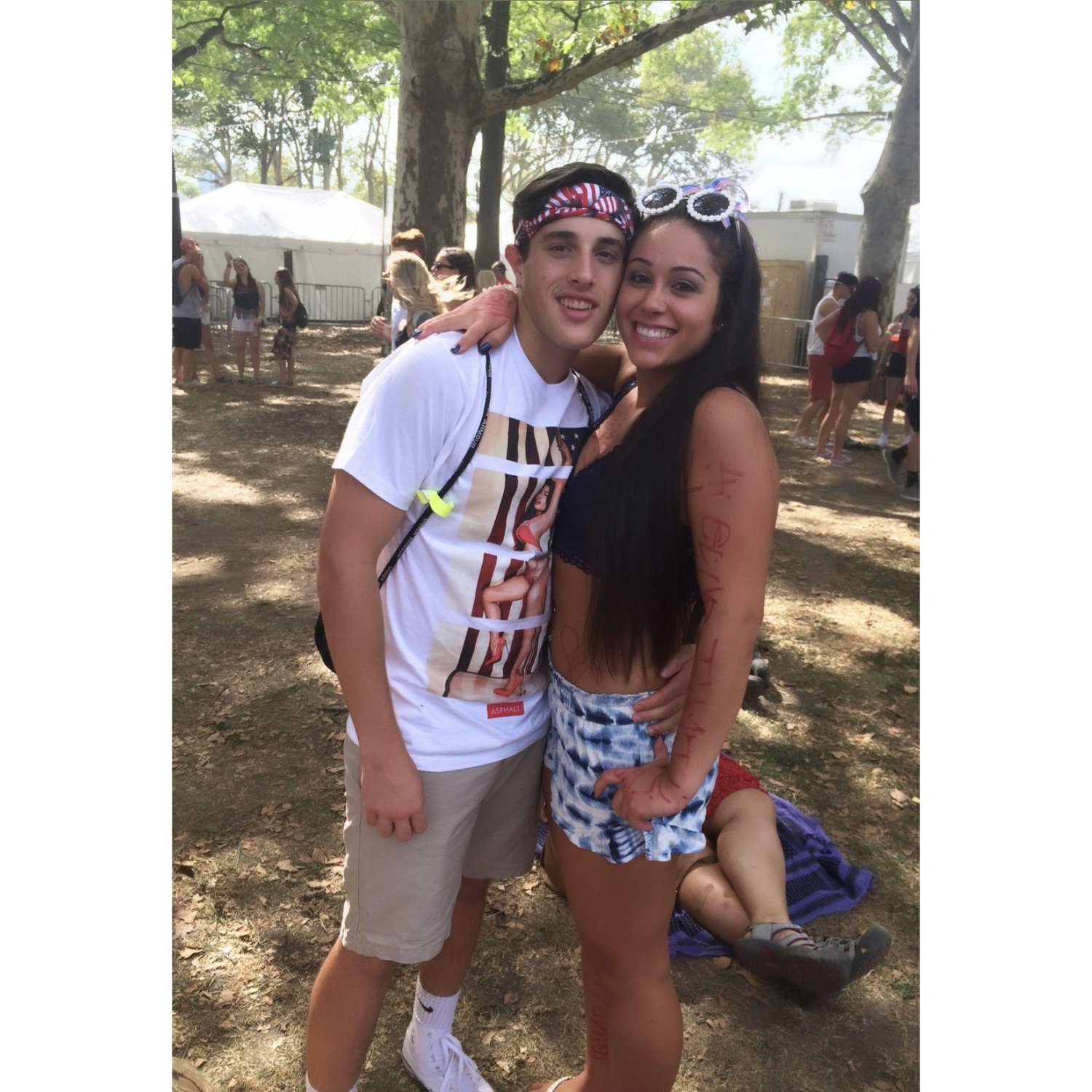 Our FIRST photo together! Made in America Music Festival, 2015