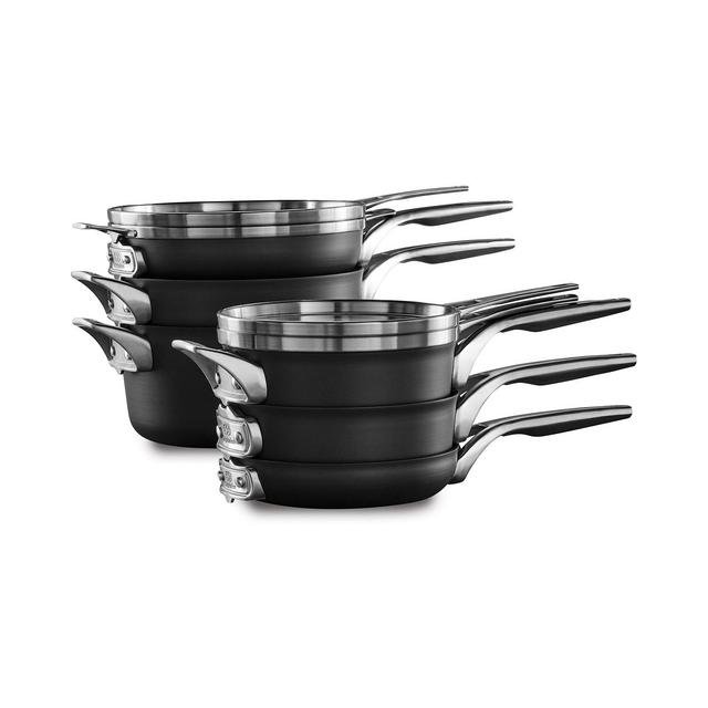 Calphalon Premier Space-Saving Hard-Anodized 10-Pc. Nonstick Cookware Set