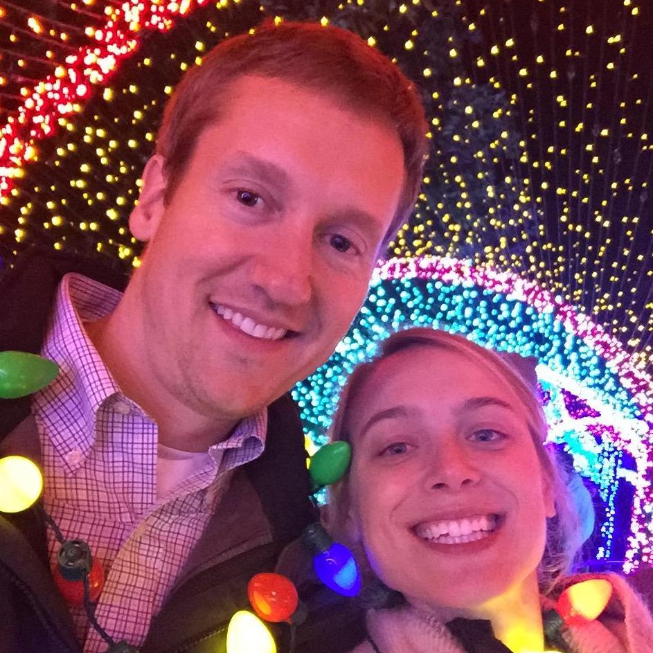 Atlanta Botanical Garden's holiday lights.