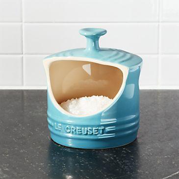 Le Creuset ® Caribbean Blue Salt Crock