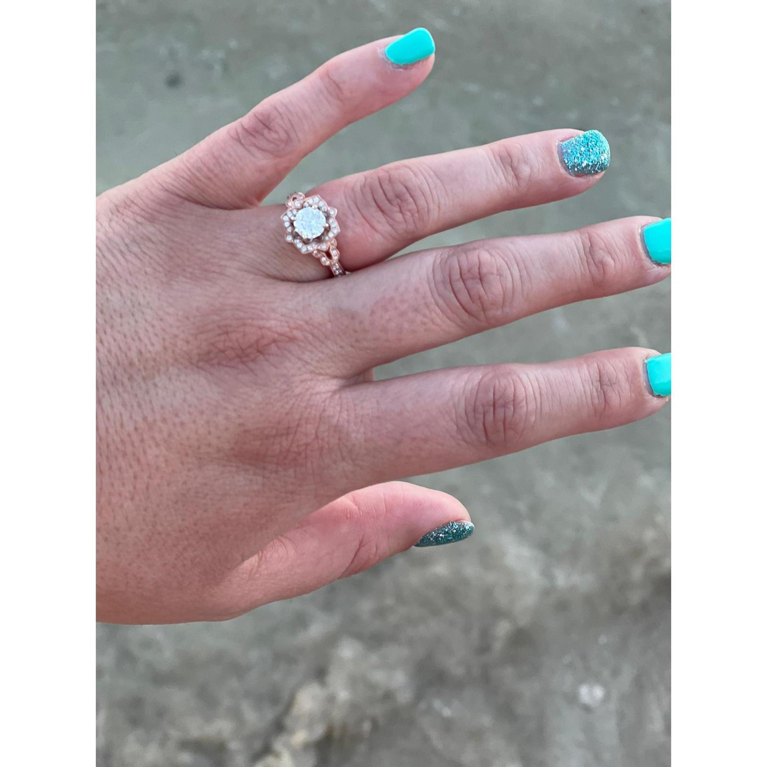 Right after getting engaged with my ring
