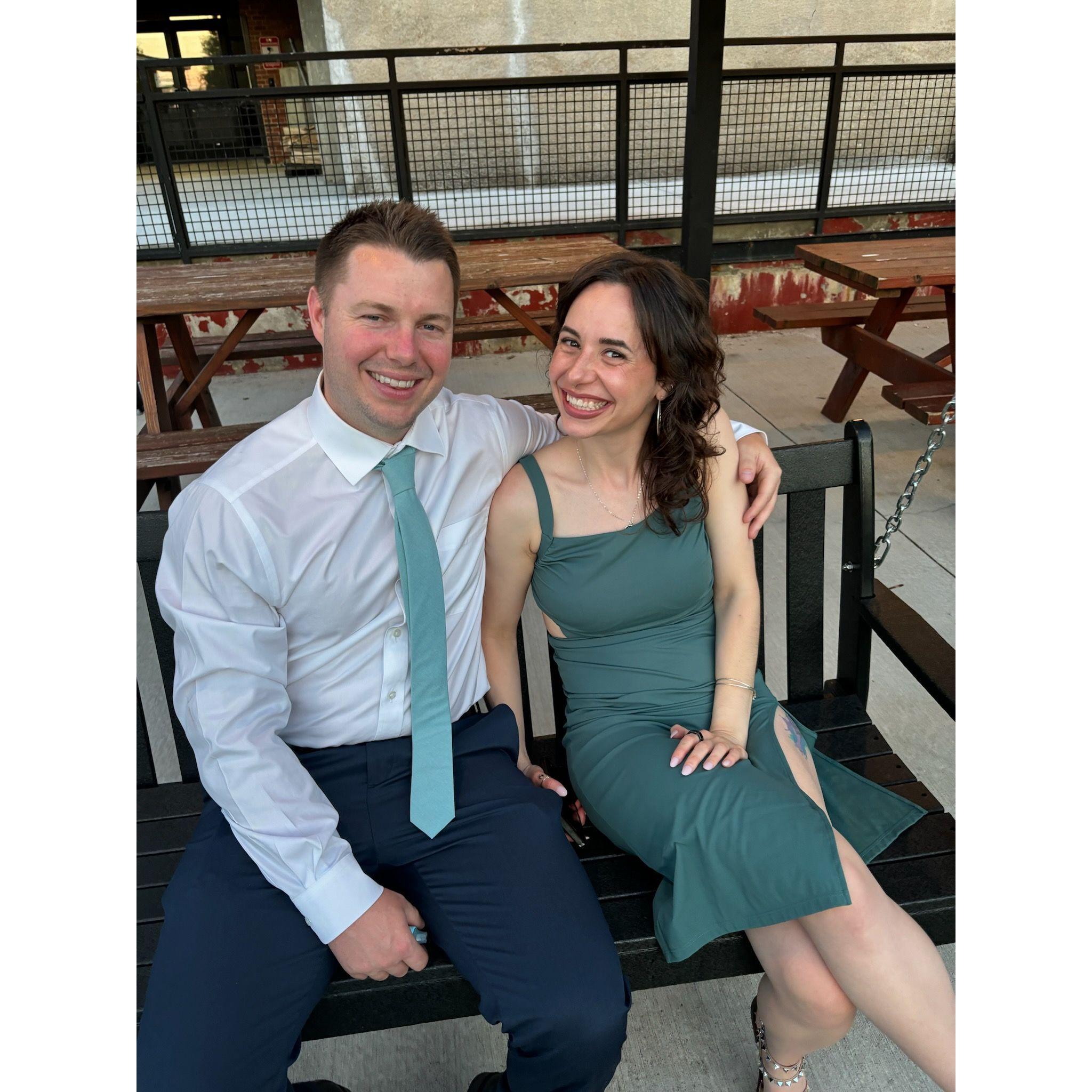 Ben and Autumn at the Montero wedding in June 2024