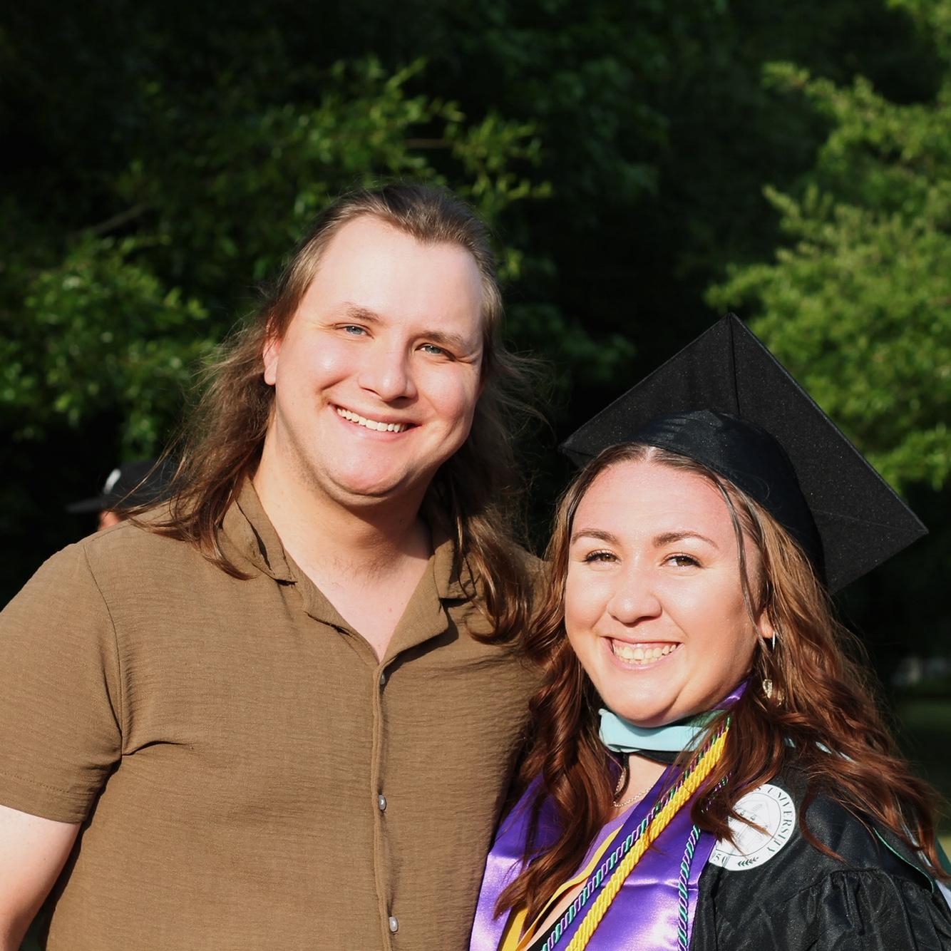 T Graduating with her Masters