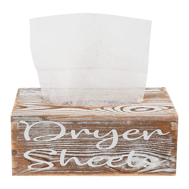 Thee Glamour Home Farmhouse Rustic Dryer Sheet Holder - Laundry Room Organization - Dryer Sheet Dispenser - Laundry Dryer Sheet Holder - Dryer Sheet Storage