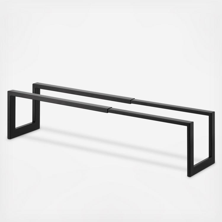 Yamazaki 6462 LINE – Porta Pantofole In Acciaio – Nero – 42x10.5x14 Cm – Design Salvaspazio Giapponese