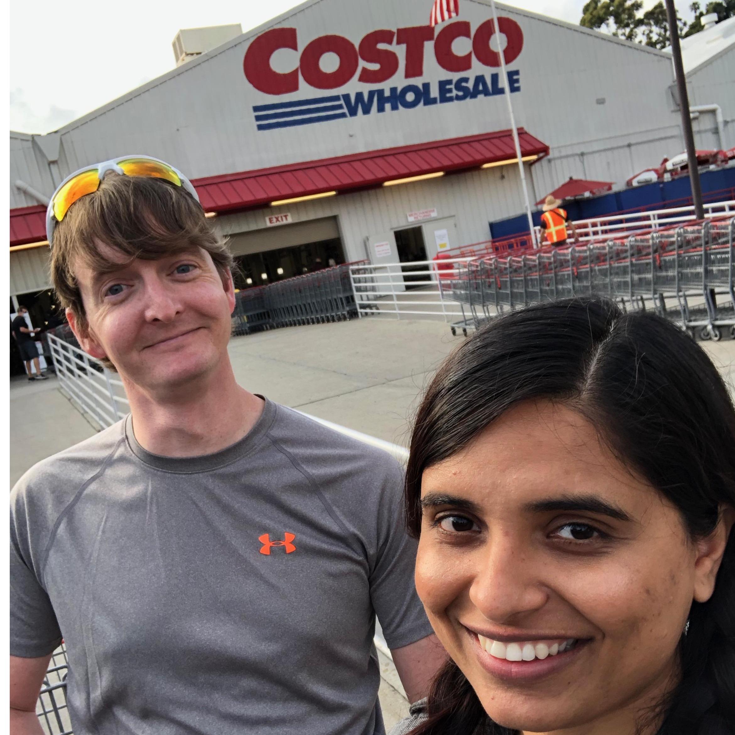 Our first Costco Trip together! Major milestone.