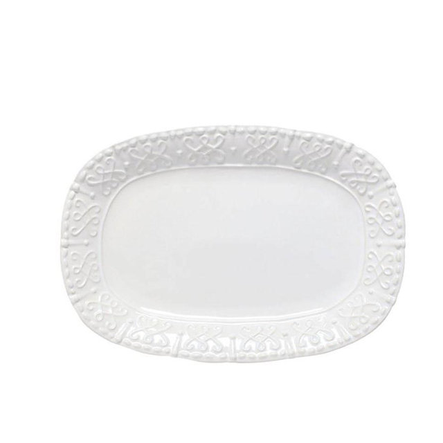 Skyros Designs Historia- Paper White Small Oval Platter - Colleen’s China