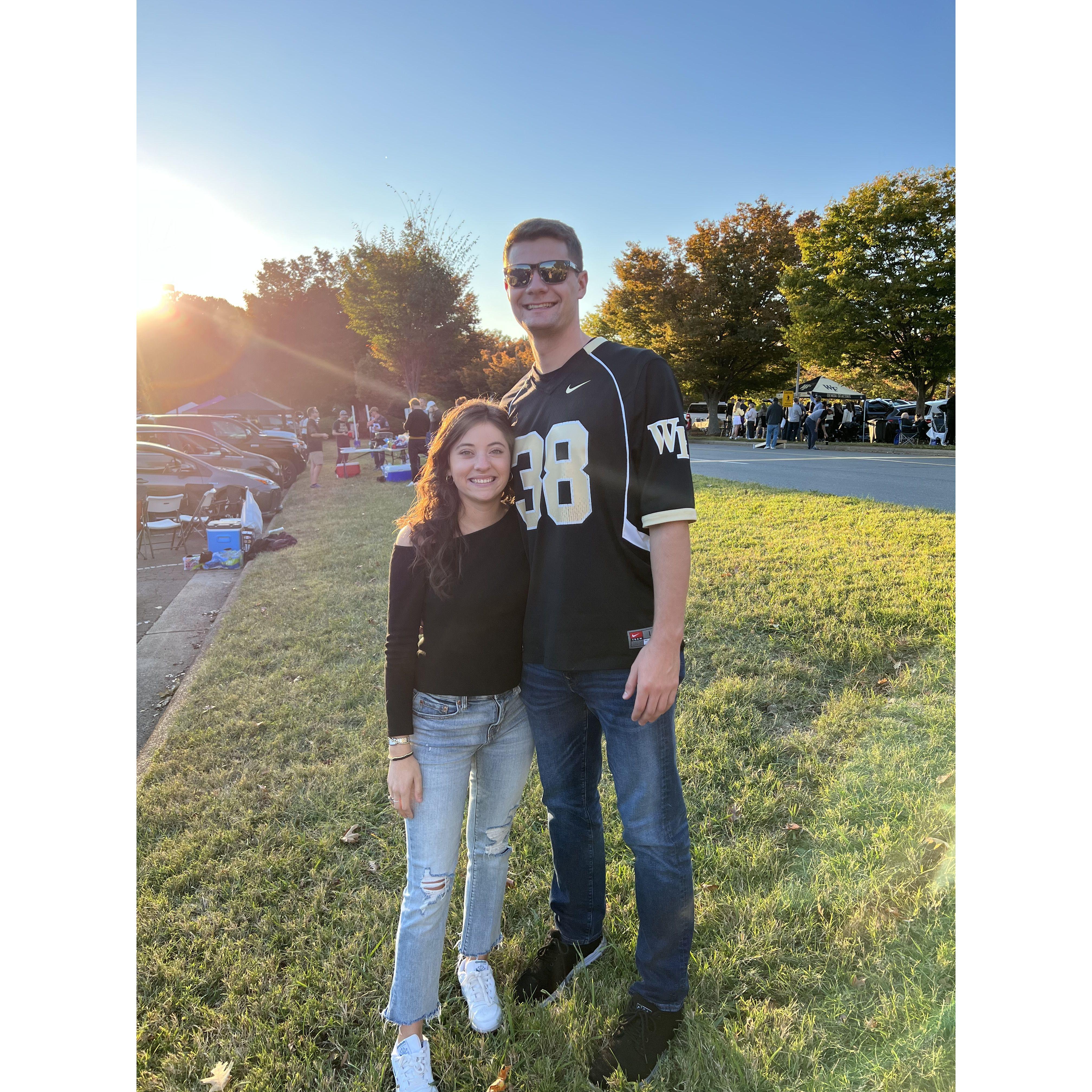 First Wake Forest game together - October 2022